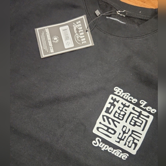 Superare X Bruce Lee Simplicity Crewneck Pullover Sweat Shirt Men's 2XL NWT - Picture 3 of 9